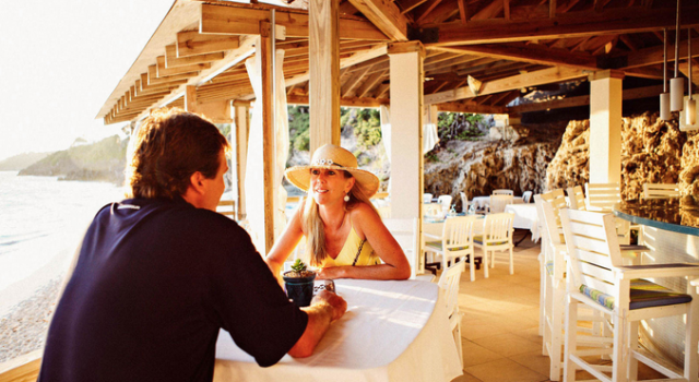 Beach restaurant at The Reef Resort 